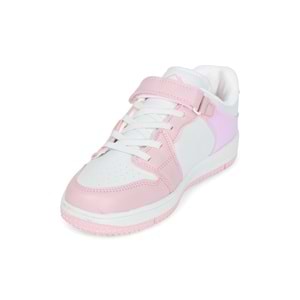 Kidessa 1608 Anatomik Tabanlı Unisex Çocuk ve Genç Sneakers Ayakkabı - NKT01608-beyaz pembe-30