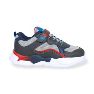 Kidessa 1630 Anatomik Tabanlı Unisex Çocuk Sneakers Ayakkabı - NKT01630-Füme-31