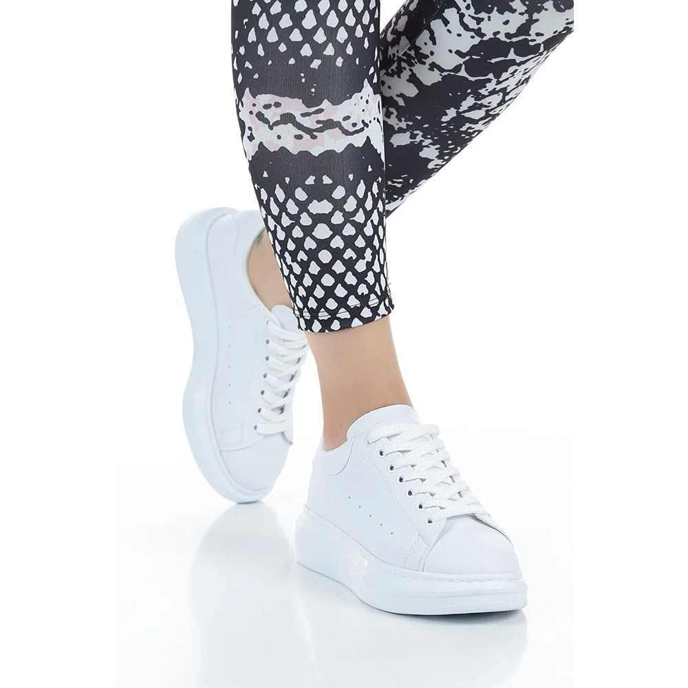 Konfores 1660 Anatomik Tabanlı Bayan Sneakers Ayakkabı - NKT01660-BEYAZ-39