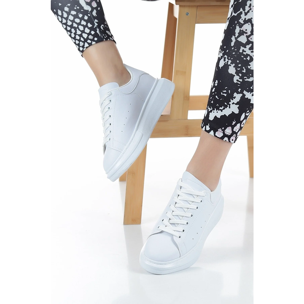 Konfores 1660 Anatomik Tabanlı Bayan Sneakers Ayakkabı - NKT01660-BEYAZ-39