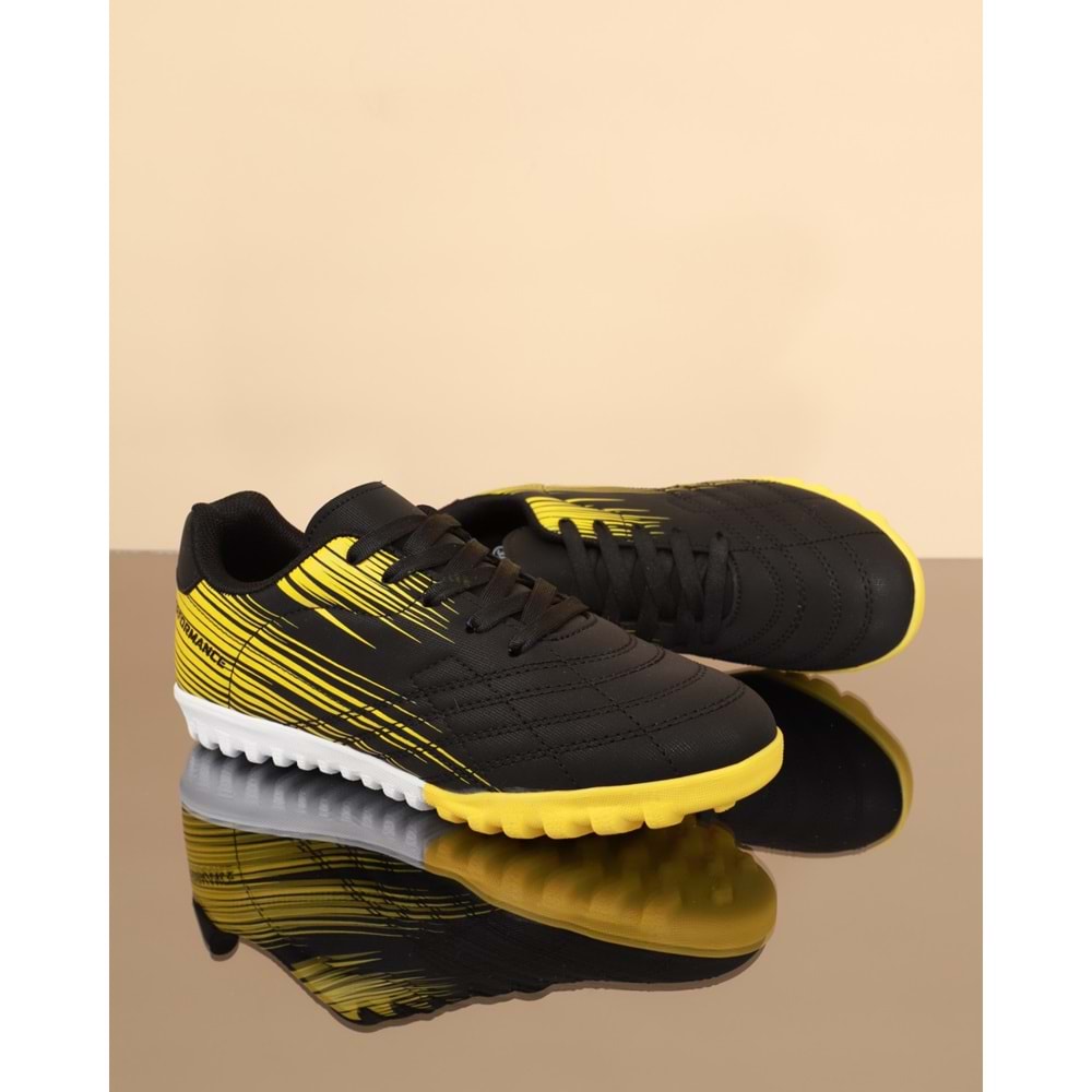 Kidessa 1687-Anatomik Kaydırmaz Tabanlı Halı Saha Futbol Ayakkabısı - NKT01687-siyah-36