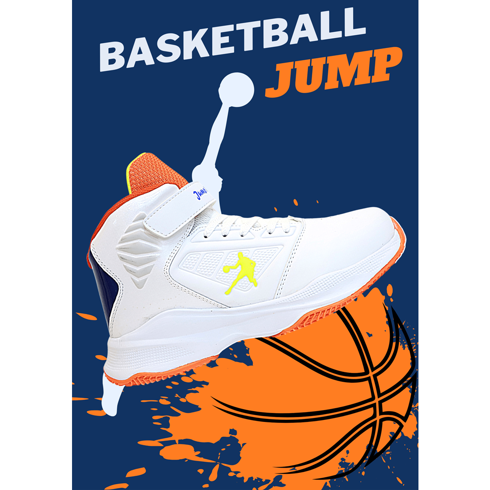 Kidessa 1755-29196 Ultra Hafif Anatomik Tabanlı Unisex Çocuk Basketbol Ayakkabısı - NKT01755-BEYAZ-32