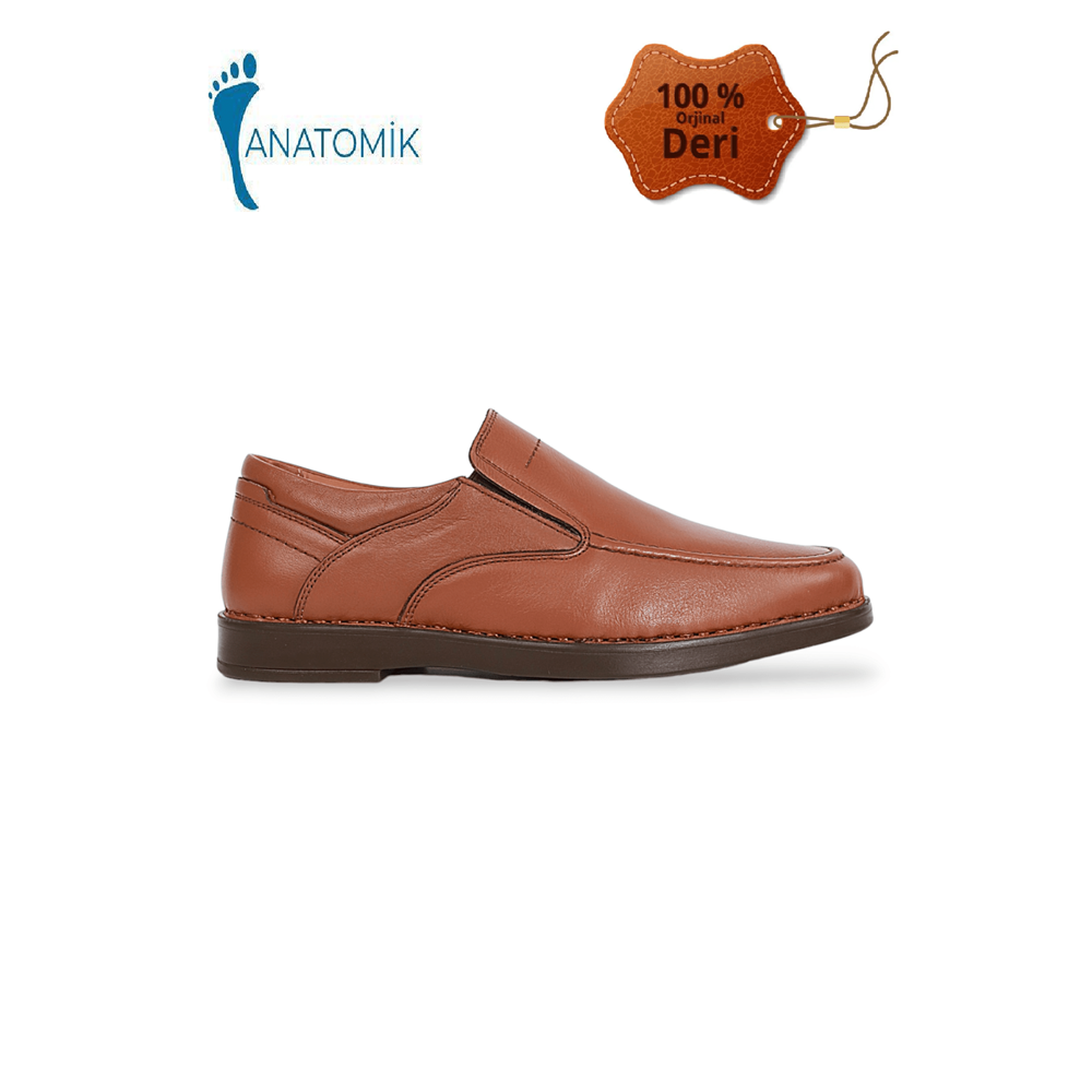 Polaris 1839 Hakiki Deri Anatomik Tabanlı Erkek Günlük Ayakkabı - NKT01839-TABA-40