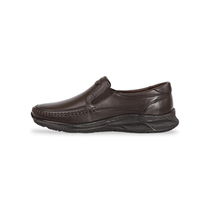 Konfores 1846 Hakiki Deri Anatomik Tabanlı Erkek Günlük Ayakkabı - NKT01846-Kahve Bağsız-44