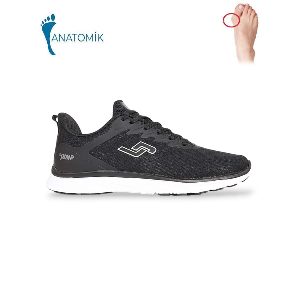 Jump 1854-29585 Anatomik Tabanlı Yürüyüş & Koşu Ayakkabısı - NKT01854-siyah beyaz-40