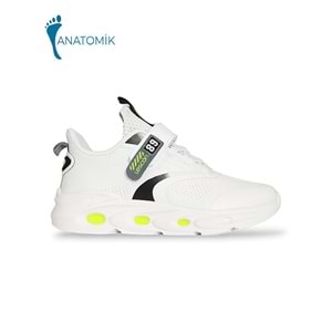 Lescon 1901-Caprı Anatomik Tabanlı Unisex Çocuk Günlük Spor Ayakkabı - NKT01901-BEYAZ-34
