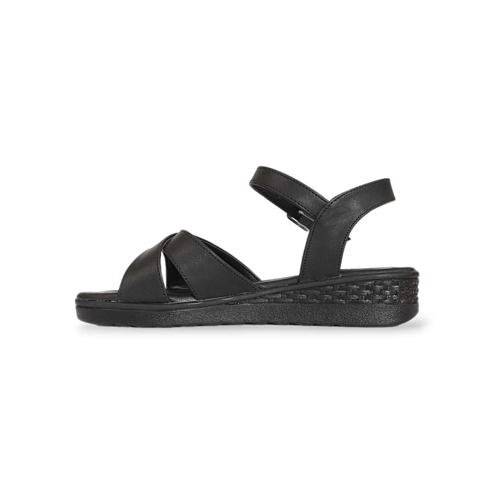 Konfores 1903-261126 Anatomik Tabanlı Kadın Sandalet - NKT01903-siyah-39
