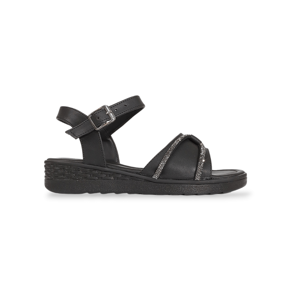 Konfores 1904-261130 Anatomik Tabanlı Kadın Sandalet - NKT01904-siyah-38