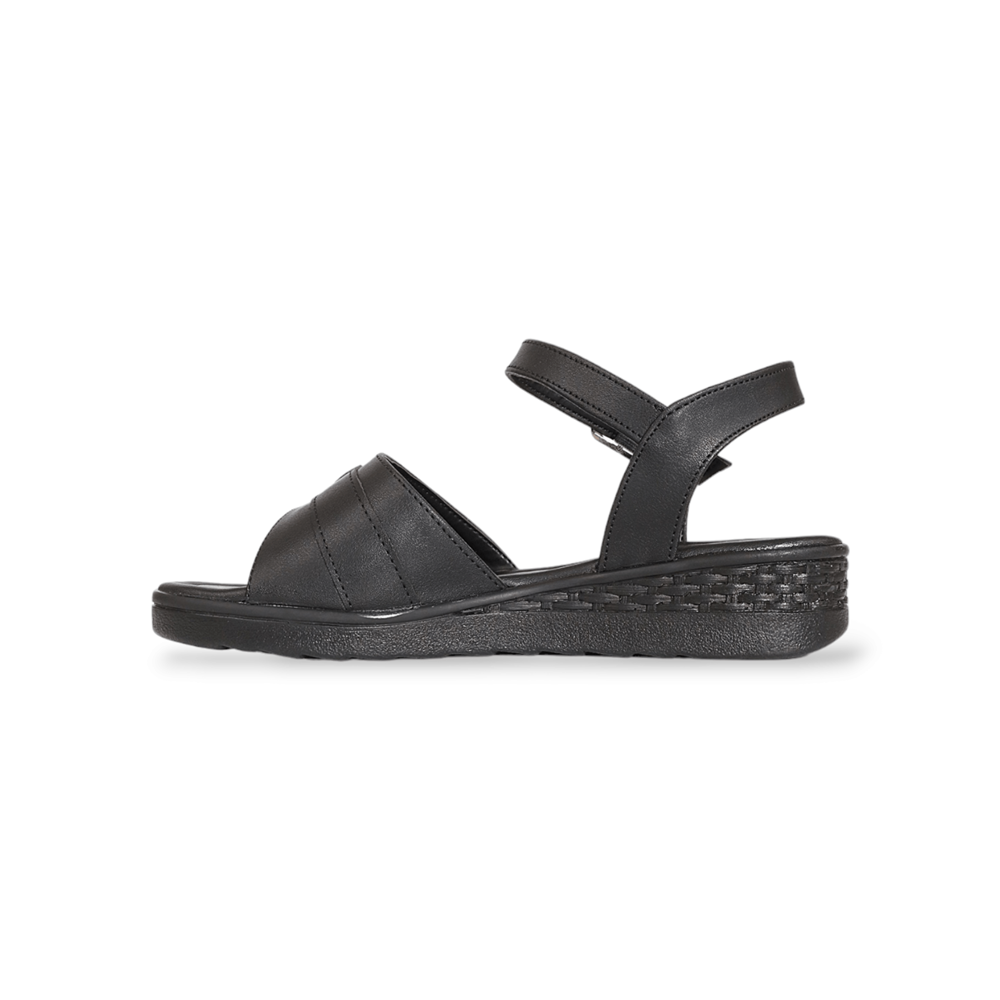 Konfores 1904-261130 Anatomik Tabanlı Kadın Sandalet - NKT01904-siyah-38