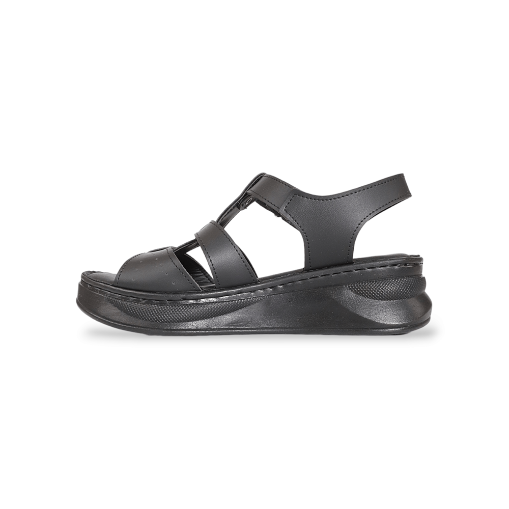 Konfores 1910-492084 Tam Anatomik Tabanlı Kadın Sandalet - NKT01910-siyah-36
