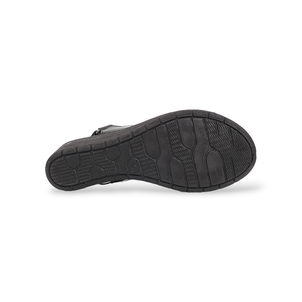 Konfores 1911-390240 Tam Anatomik Tabanlı Kadın Sandalet - NKT01911-siyah-38