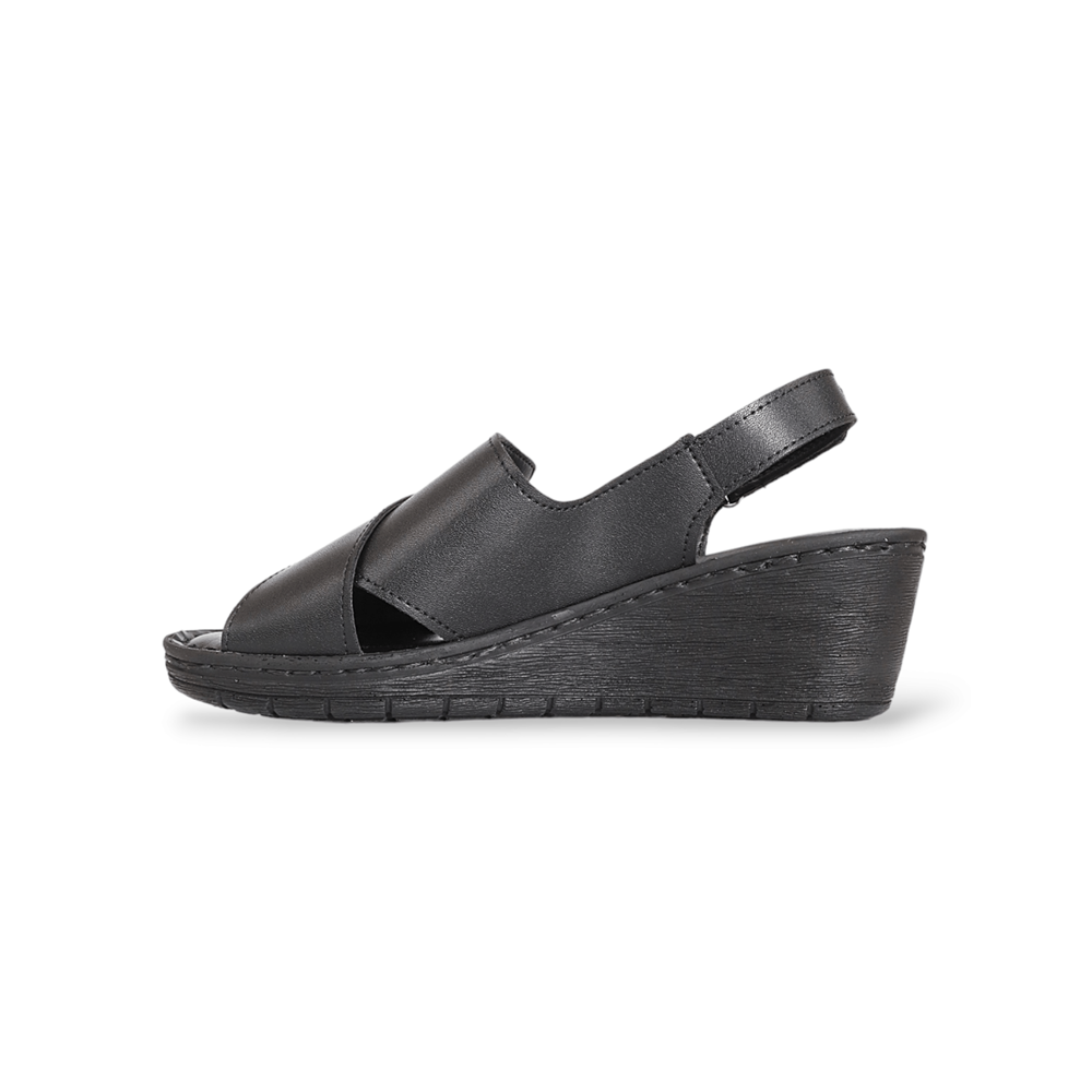 Konfores 1911-390240 Tam Anatomik Tabanlı Kadın Sandalet - NKT01911-siyah-39