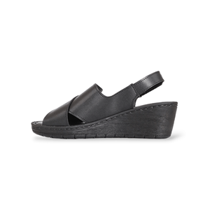 Konfores 1911-390240 Tam Anatomik Tabanlı Kadın Sandalet - NKT01911-siyah-39