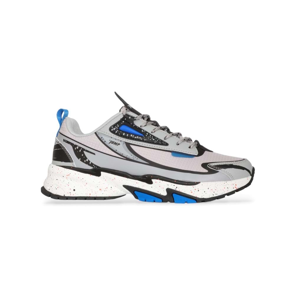 Jump 1945-29726 Anatomik Tabanlı Unisex Yürüyüş & Koşu Ayakkabısı - NKT01945-Gri Siyah-43