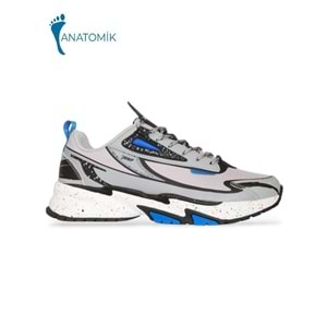 Jump 1945-29726 Anatomik Tabanlı Unisex Yürüyüş & Koşu Ayakkabısı - NKT01945-Gri Siyah-43