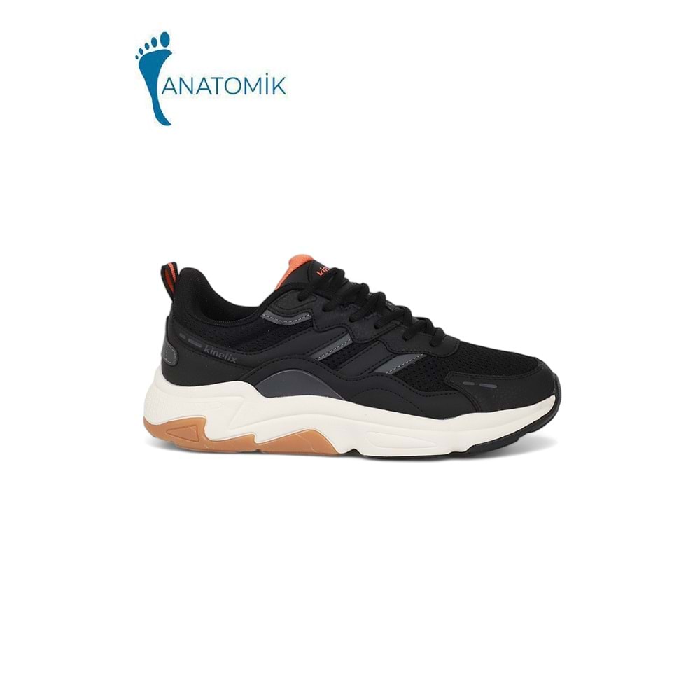 Kinetix 1981-Tıona Anatomik Tabanlı Erkek Günlük Sneakers Ayakkabı - NKT01981-siyah gri-41