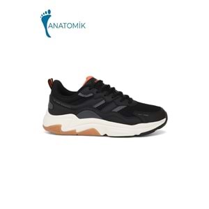 Kinetix 1981-Tıona Anatomik Tabanlı Erkek Günlük Sneakers Ayakkabı - NKT01981-siyah gri-41