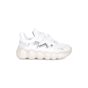 Kidessa 2002 Anatomik Tabanlı Unisex Çocuk Günlük Spor Ayakkabı - NKT02002-BEYAZ-31