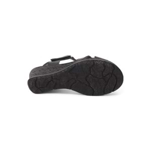 Konfores 2028-492078 Tam Anatomik Tabanlı Kadın Sandalet - NKT02028-siyah-40