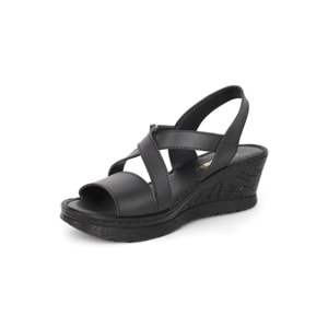 Konfores 2029-492074 Tam Anatomik Tabanlı Kadın Sandalet - NKT02029-siyah-37