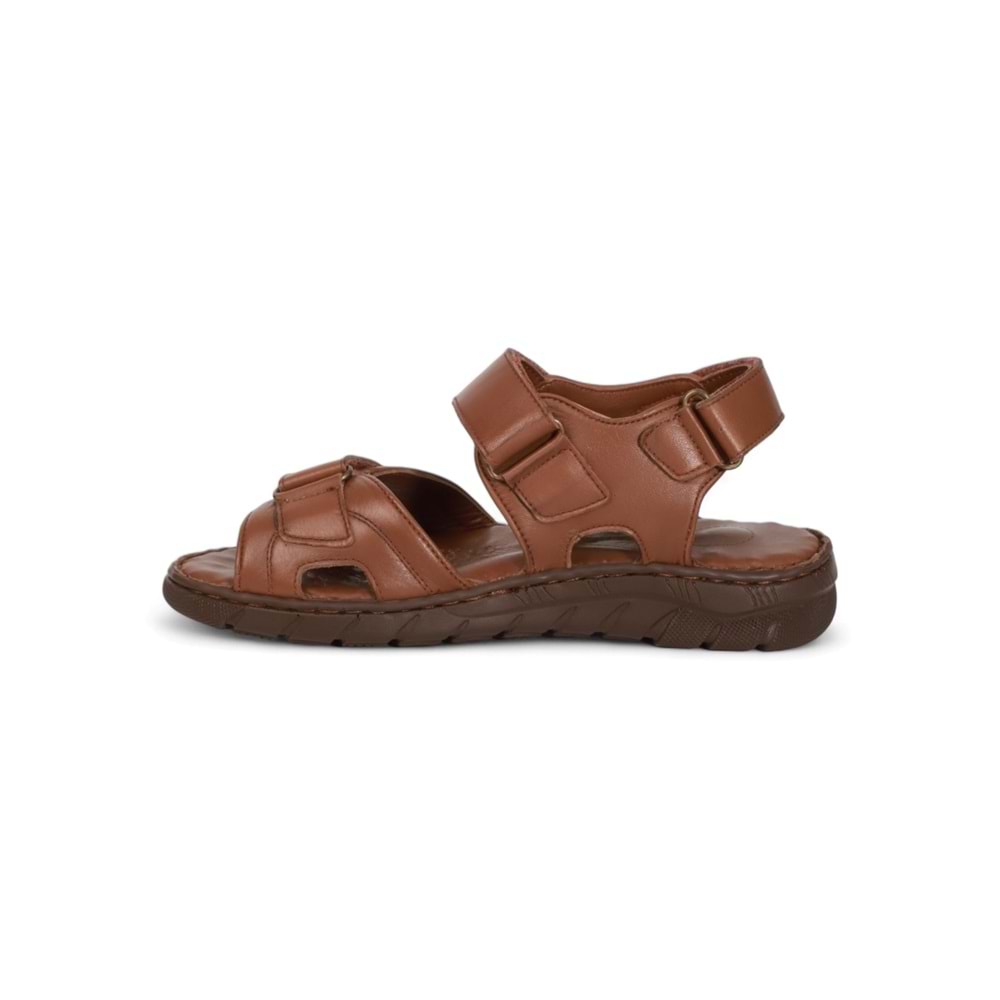 Konfores 2039 Masaj Tabanlı Hakiki Deri Tam Anatomik Erkek Sandalet - NKT02039-TABA-41