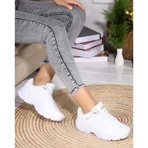 M.P 2056 Anatomik Tabanlı Unisex Mevsimlik Yürüyüş & Koşu Ayakkabısı - NKT02056-BEYAZ-36