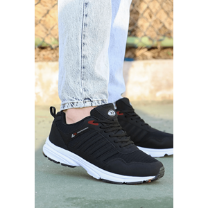 M.P 2056 Anatomik Tabanlı Unisex Mevsimlik Yürüyüş & Koşu Ayakkabısı - NKT02056-siyah beyaz-41