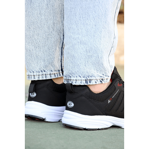 M.P 2056 Anatomik Tabanlı Unisex Mevsimlik Yürüyüş & Koşu Ayakkabısı - NKT02056-siyah beyaz-41