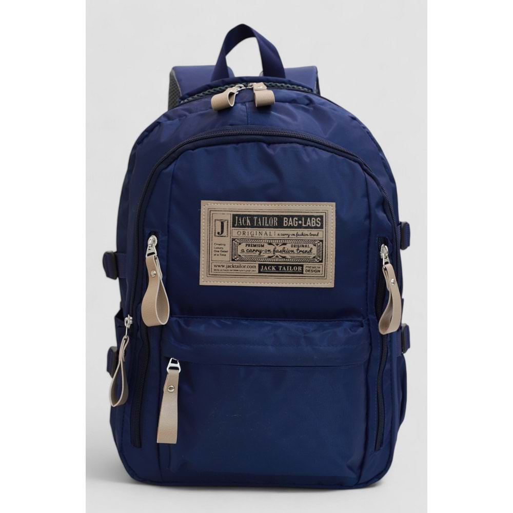 Jack Taılor 2111-60010 Unisex Anatomik Sırt Destekli Günlük ve Okul Sırt Çantası - NKT02111-lacivert-TEKEBAT