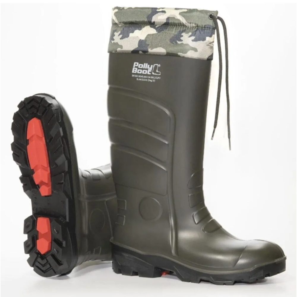 Polly Boot 2117 Galaxy Vega Avcılık,Balıkçılık,İnşaat,Çiftçilik ve Çok Amaçlı Boğazlı Çizme - NKT02117-haki-42