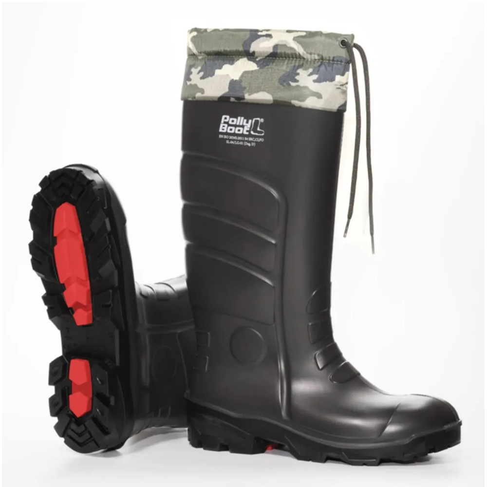 Polly Boot 2117 Galaxy Vega Avcılık,Balıkçılık,İnşaat,Çiftçilik ve Çok Amaçlı Boğazlı Çizme - NKT02117-siyah-43