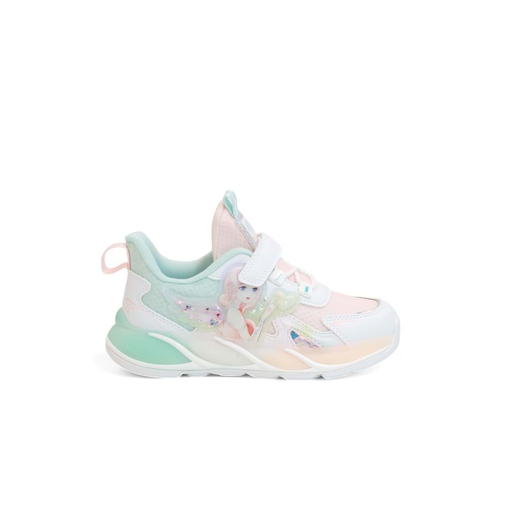 Kidessa 2126-1944 Anatomik Tabanlı Ultra Hafif Kız Çocuk Günlük Işıklı Spor Ayakkabı - NKT02126-su-yeşili-26