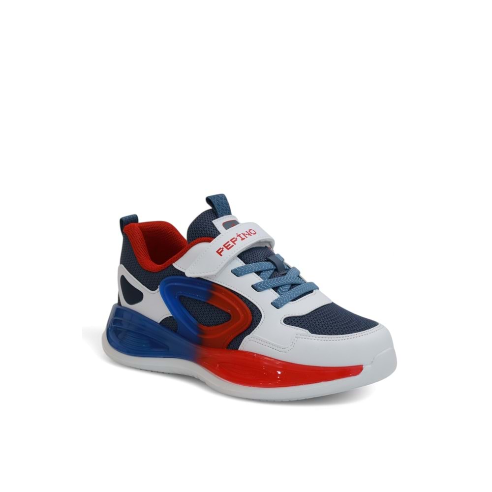 Kidessa 2127-Pepino Anatomik Tabanlı Ultra Hafif Unisex Çocuk Sneakers Ayakkabı - NKT02127-beyaz-kırmızı-32