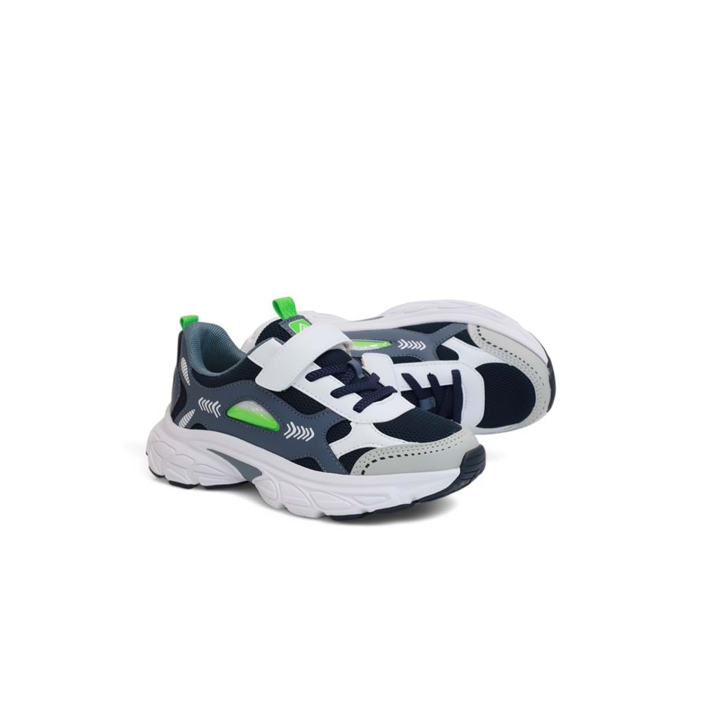 Kidessa 2128-Pepino Anatomik Tabanlı Ultra Hafif Unisex Çocuk Günlük Yürüyüş&Koşu Ayakkabısı - NKT02128-lacivert-33