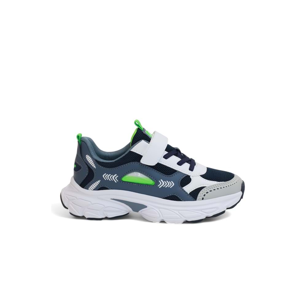 Kidessa 2128-Pepino Anatomik Tabanlı Ultra Hafif Unisex Çocuk Günlük Yürüyüş&Koşu Ayakkabısı - NKT02128-lacivert-33
