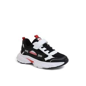 Kidessa 2128-Pepino Anatomik Tabanlı Ultra Hafif Unisex Çocuk Günlük Yürüyüş&Koşu Ayakkabısı - NKT02128-siyah-kırmızı-32