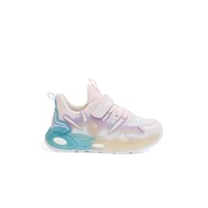 Kidessa 2130-1977 Pepino Anatomik Tabanlı Ultra Hafif Çocuk Unisex Günlük Işıklı Spor Ayakkabı - NKT02130-PUDRA-30