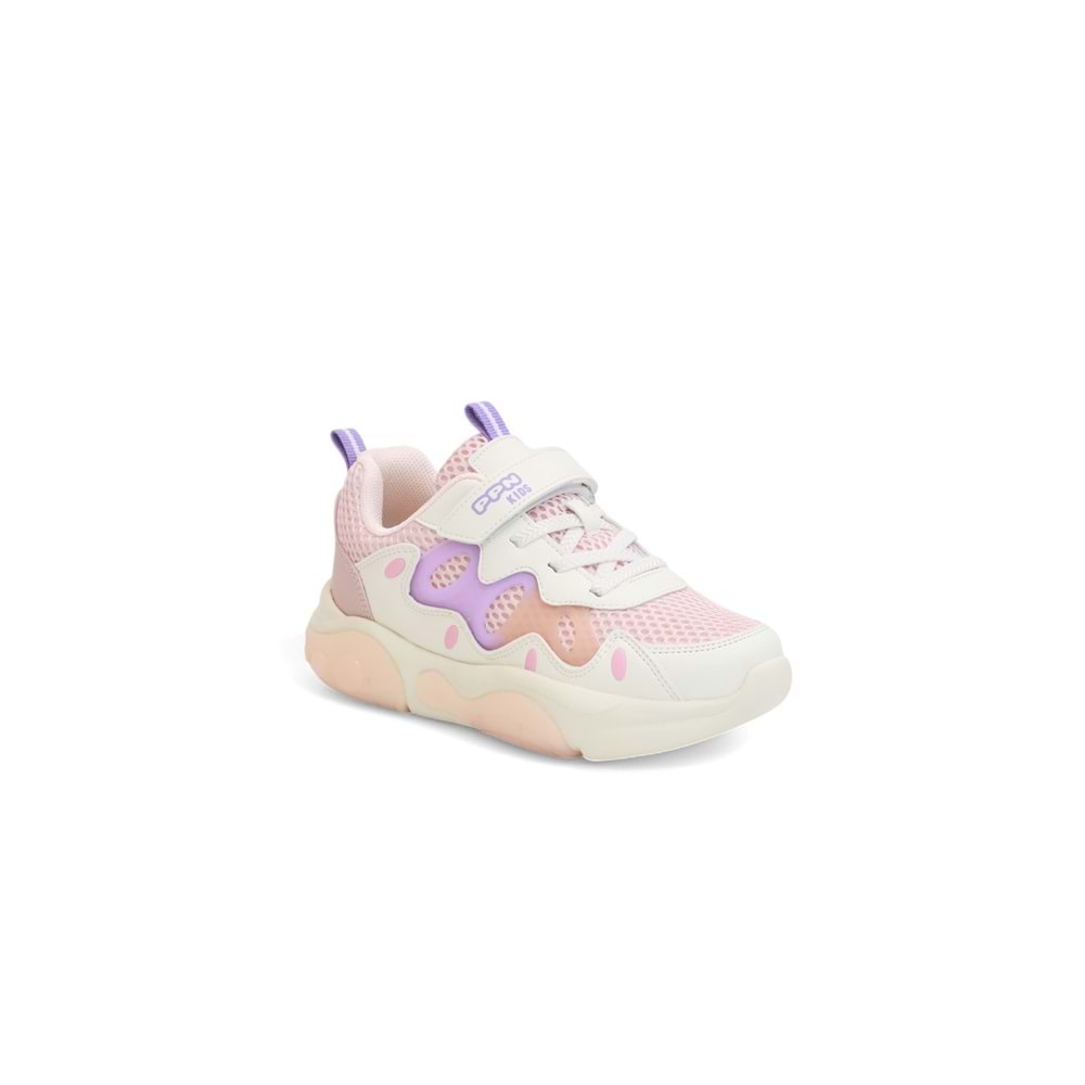 Kidessa 2134-1872 Pepino Anatomik Tabanlı Ultra Hafif Çocuk Unisex Günlük Işıklı Spor Ayakkabı - NKT02134-Bej-Pudra-30