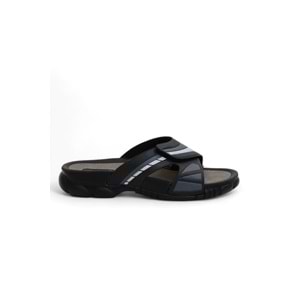 2143-3200-17 Tam Anatomik Unisex Günlük,Ofis,Spor,Havuz ve Tüm Islak Zeminler İçin Uyumlu Terlik - NKT02143-siyah-40