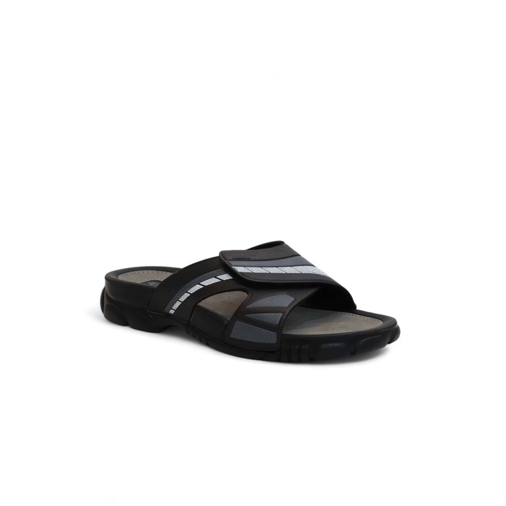 2143-3200-17 Tam Anatomik Unisex Günlük,Ofis,Spor,Havuz ve Tüm Islak Zeminler İçin Uyumlu Terlik - NKT02143-siyah-40
