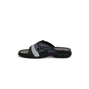 2143-3200-17 Tam Anatomik Unisex Günlük,Ofis,Spor,Havuz ve Tüm Islak Zeminler İçin Uyumlu Terlik - NKT02143-siyah-40