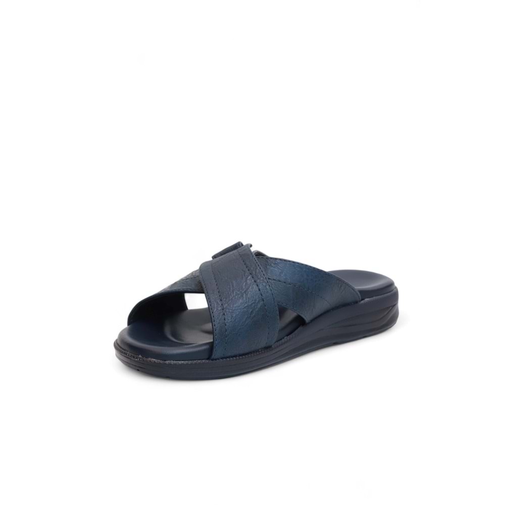 2148-9956 Tam Anatomik Üst Kalite Memory Foam Tabanlı Erkek Terlik - NKT02148-lacivert-41