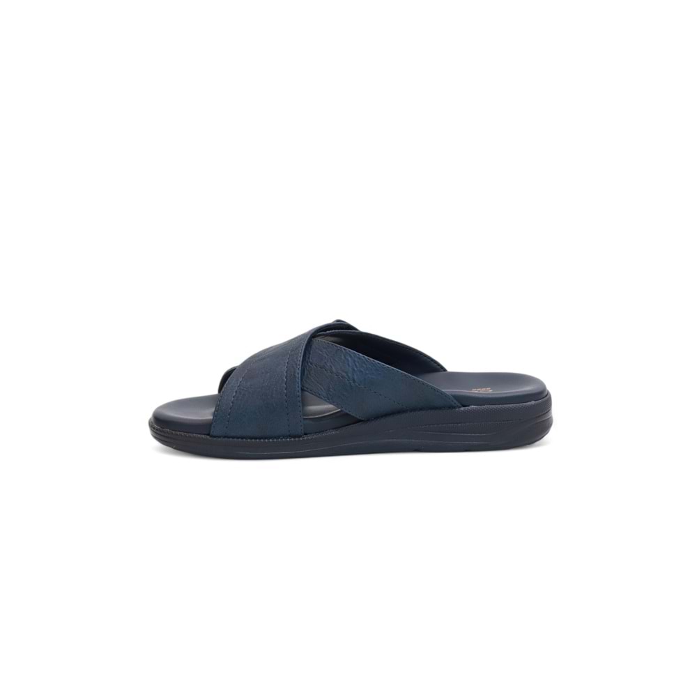 2148-9956 Tam Anatomik Üst Kalite Memory Foam Tabanlı Erkek Terlik - NKT02148-lacivert-41