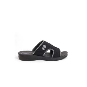 2170-Flex Soft Fileli Günlük,Umre ve Hac İçin Uyumlu Erkek Terlik - NKT02170-siyah-43