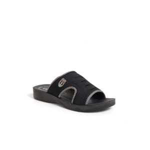 2170-Flex Soft Fileli Günlük,Umre ve Hac İçin Uyumlu Erkek Terlik - NKT02170-siyah-43