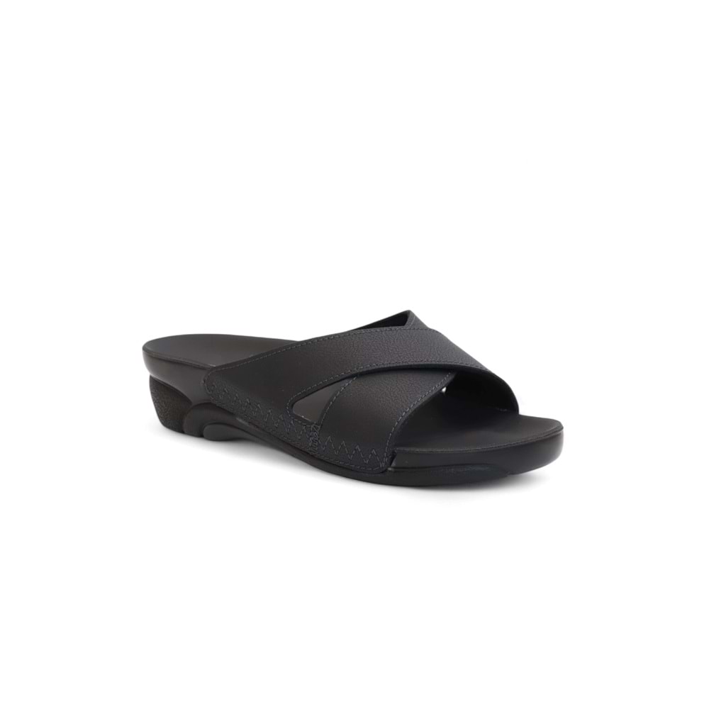 2176-Venedik-9 Tam Anatomik Kadın Günlük Terlik - NKT02176-siyah-39