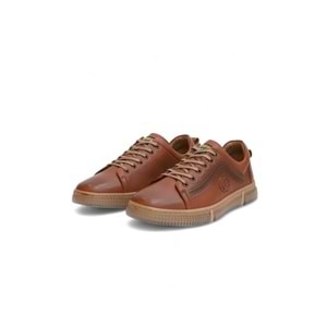 2180-LuısFıgo Hakiki Deri Üst Kalite Anatomik Tabanlı Erkek Günlük Sneakers Ayakkabı - NKT02180-TABA-40