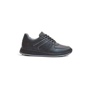 2185-LuısFıgo Hakiki Deri Üst Kalite Anatomik Tabanlı Erkek Günlük Sneakers Ayakkabı - NKT02185-siyah-42