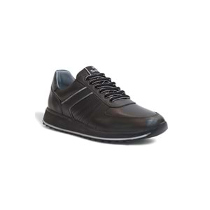 2185-LuısFıgo Hakiki Deri Üst Kalite Anatomik Tabanlı Erkek Günlük Sneakers Ayakkabı - NKT02185-siyah-42