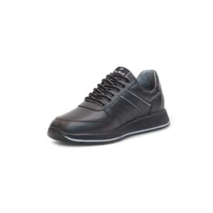 2185-LuısFıgo Hakiki Deri Üst Kalite Anatomik Tabanlı Erkek Günlük Sneakers Ayakkabı - NKT02185-siyah-42